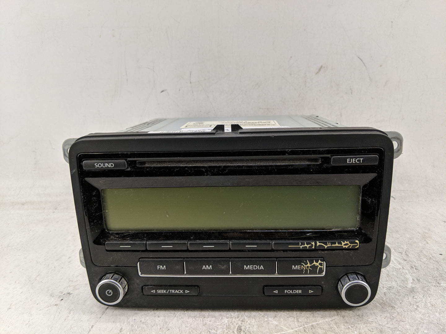 2011 Volkswagen Jetta Radio AM FM Cd Player Receiver Replacement P/N:1K0 035 164 A Fits OEM Used Auto Parts - Oemusedautopar