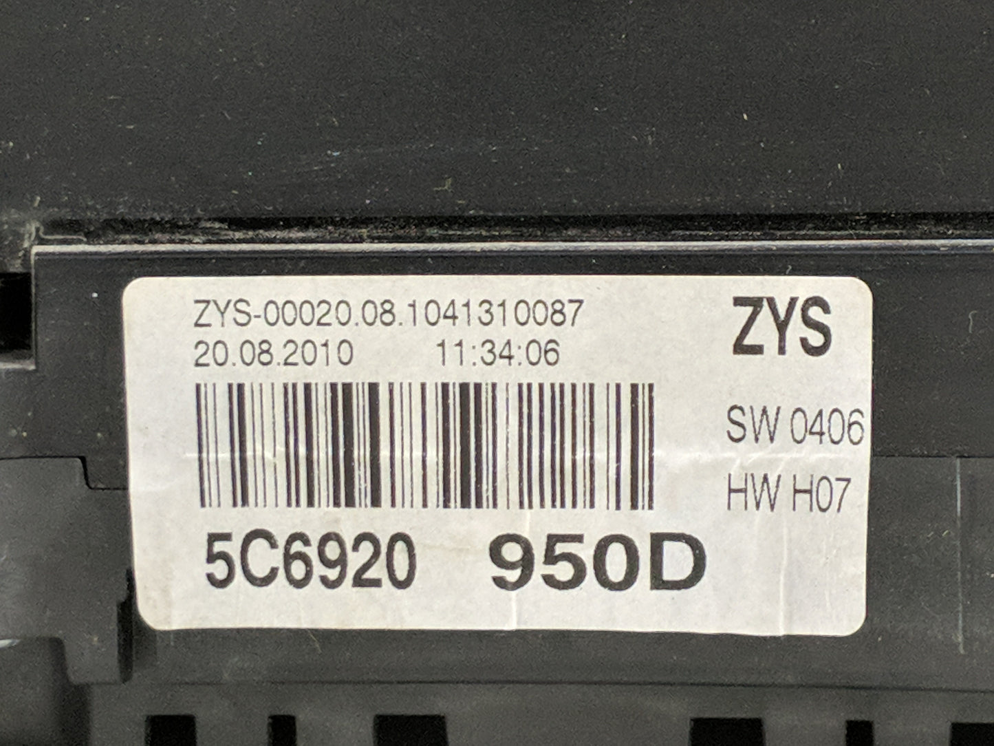2009-2014 Volkswagen Jetta Instrument Cluster Speedometer Gauges P/N:5C6920 950D Fits Fits 2009 2010 2011 2012 2013 2014 OEM