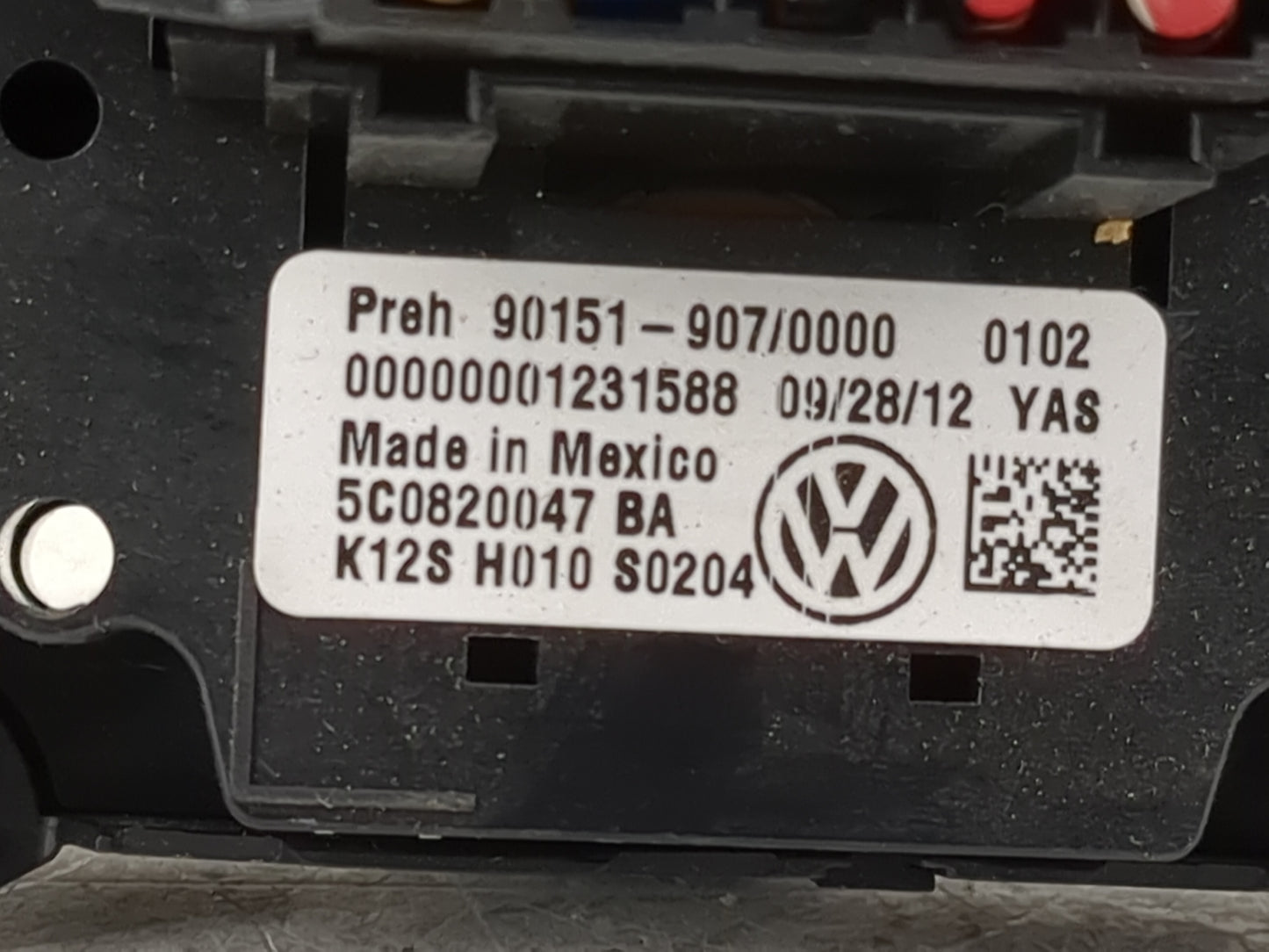 2011-2014 Volkswagen Jetta Climate Control Module Temperature AC/Heater Replacement P/N:5C0820047BA 90151-907/0000 Fits OEM 