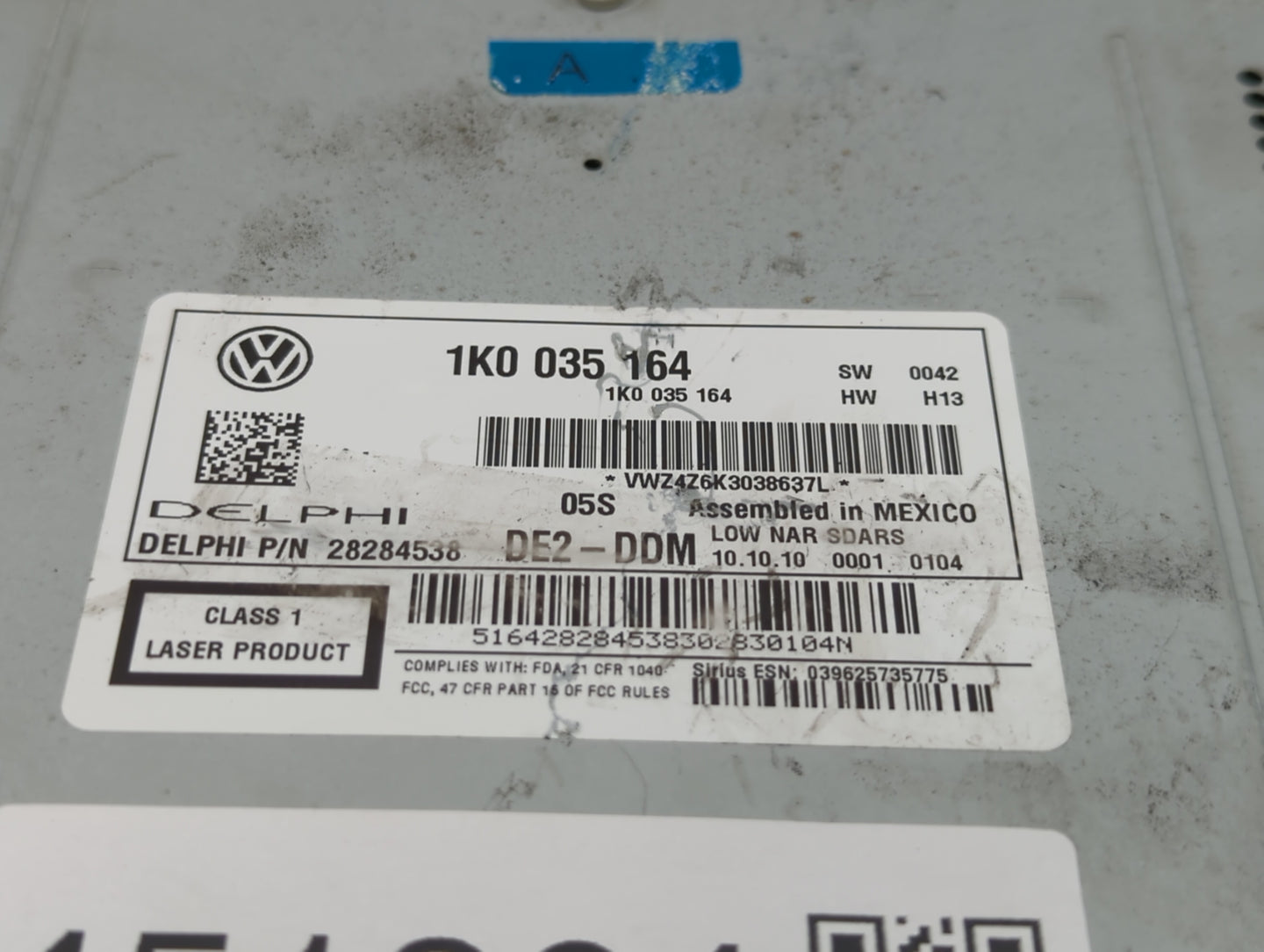 2011-2014 Volkswagen Jetta Am Fm Cd Player Radio Receiver - Oemusedautoparts1.com