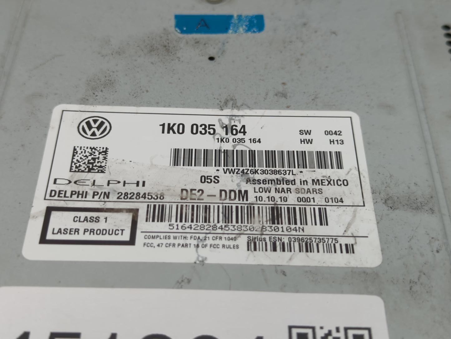 2011-2014 Volkswagen Jetta Am Fm Cd Player Radio Receiver - Oemusedautoparts1.com