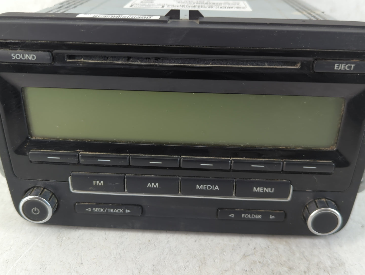 2011-2014 Volkswagen Jetta Radio AM FM Cd Player Receiver Replacement P/N:1K0 035 164 A Fits Fits 2011 2012 2013 2014 OEM Us