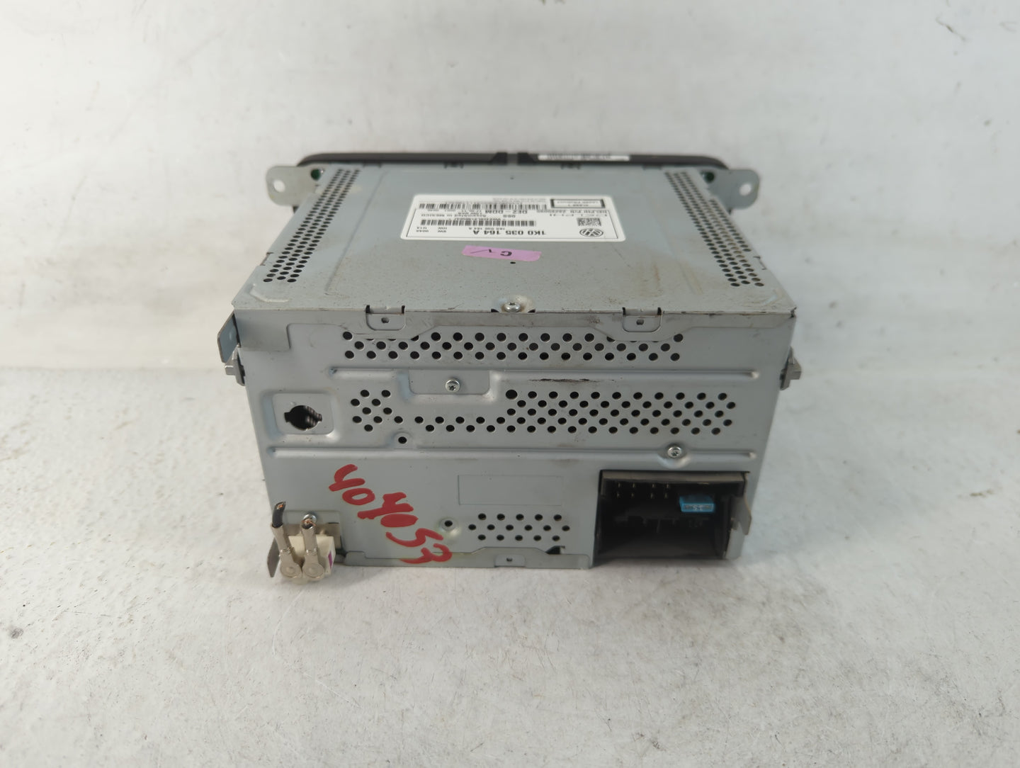 2011-2014 Volkswagen Jetta Radio AM FM Cd Player Receiver Replacement P/N:1K0 035 164 A Fits Fits 2011 2012 2013 2014 OEM Us