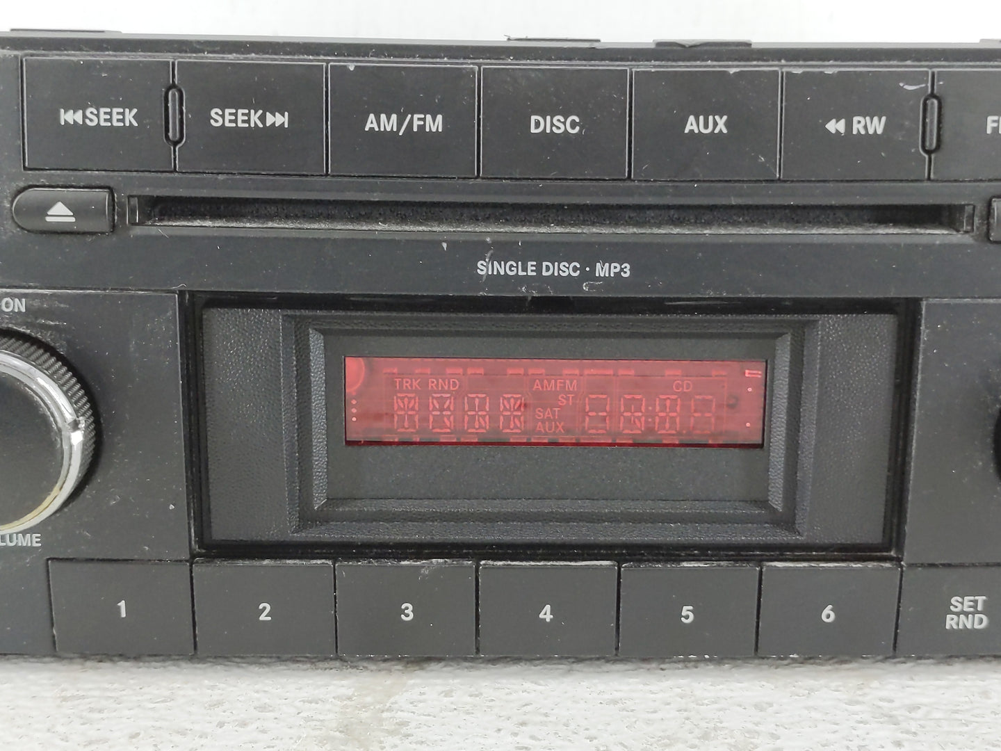 2009-2011 Volkswagen Routan Radio AM FM Cd Player Receiver Replacement P/N:P05091550AD Fits Fits 2009 2010 2011 OEM Used Aut
