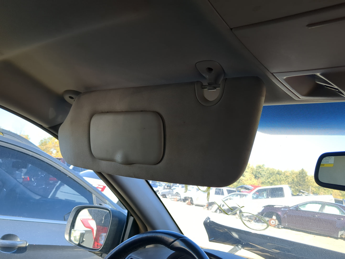 2009-2014 Volkswagen Routan Sun Visor Shade Replacement Driver Left Mirror Fits Fits 2009 2010 2011 2012 2013 2014 OEM Used 