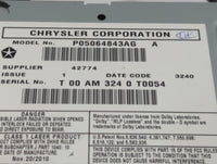 2011 Volkswagen Routan Radio AM FM Cd Player Receiver Replacement P/N:P05064843AG Fits OEM Used Auto Parts - Oemusedautopart