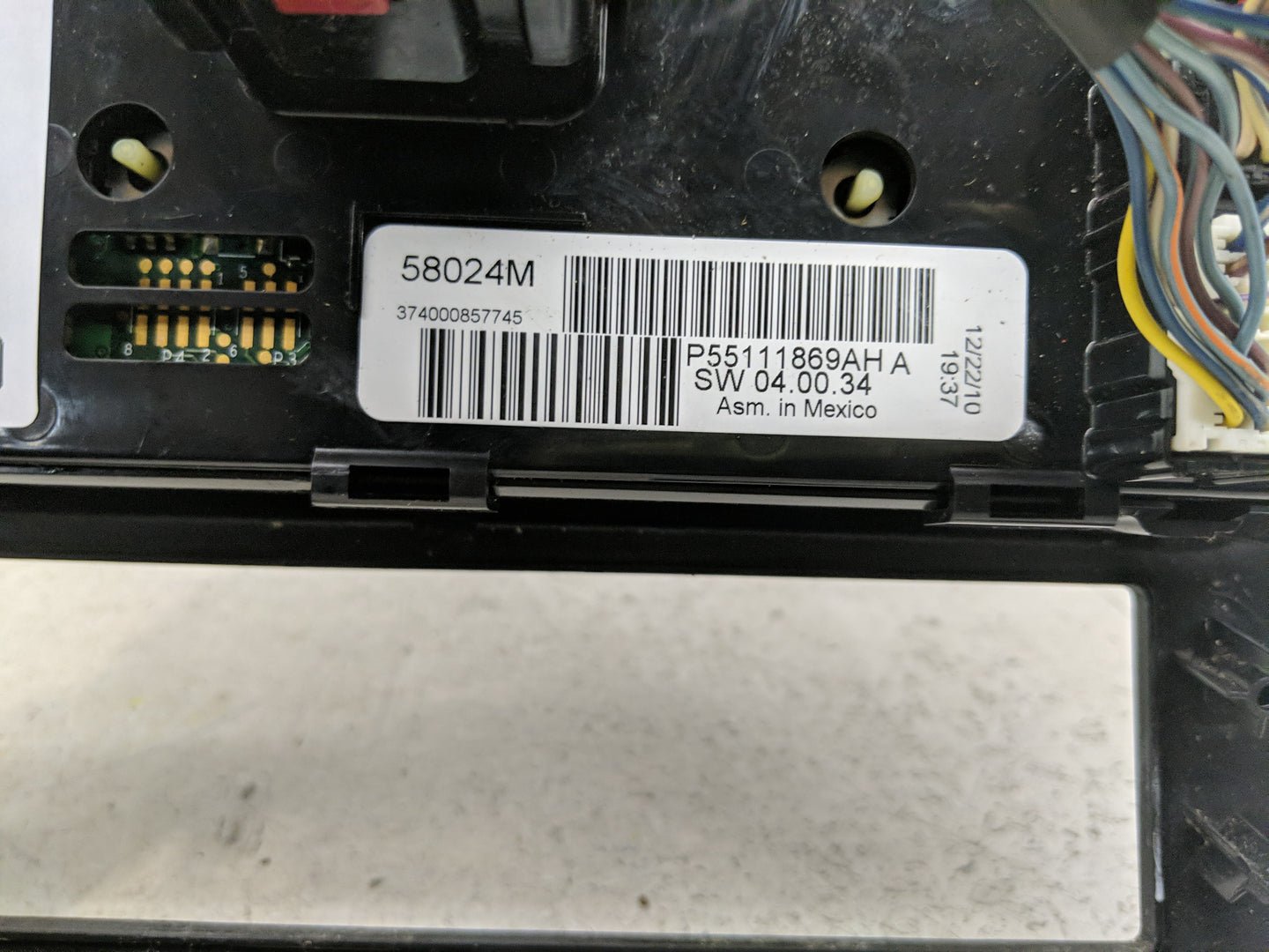 2009-2014 Volkswagen Routan Climate Control Module Temperature AC/Heater Replacement P/N:P55111869AH A Fits OEM Used Auto Pa
