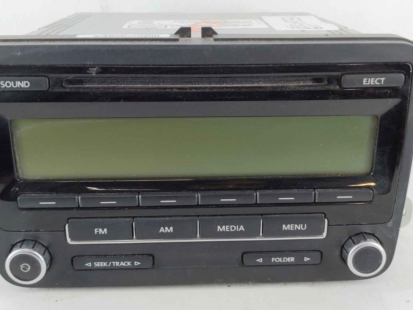 2009-2017 Volkswagen Tiguan Radio AM FM Cd Player Receiver Replacement P/N:5N0 035 164 A Fits OEM Used Auto Parts - Oemuseda