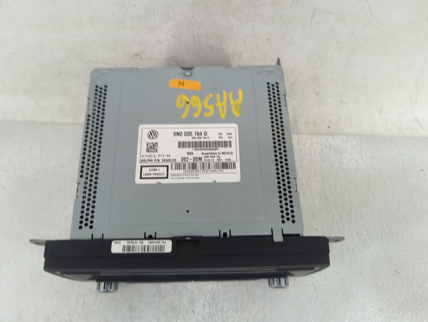 2009-2017 Volkswagen Tiguan Radio AM FM Cd Player Receiver Replacement P/N:5N0 035 164 D 5N0 035 164 A Fits OEM Used Auto Pa