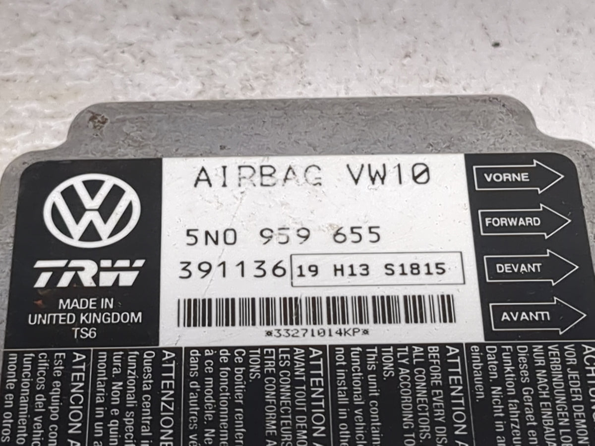 2011-2012 Volkswagen Tiguan Safety Restraint Srs Airbag Control Module - Oemusedautoparts1.com