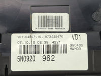 2011 Volkswagen Tiguan Instrument Cluster Speedometer Gauges P/N:5N0920 962 Fits OEM Used Auto Parts - Oemusedautoparts1.com