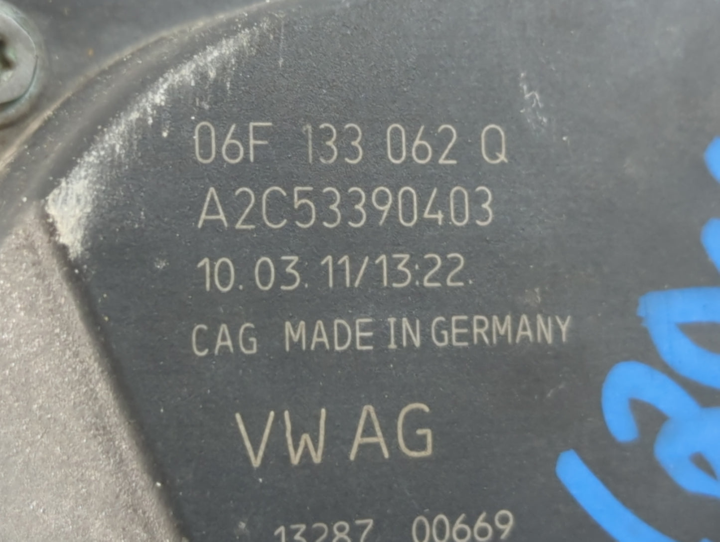 2009-2018 Volkswagen Tiguan Throttle Body P/N:06F 133 062 Q Fits OEM Used Auto Parts - Oemusedautoparts1.com