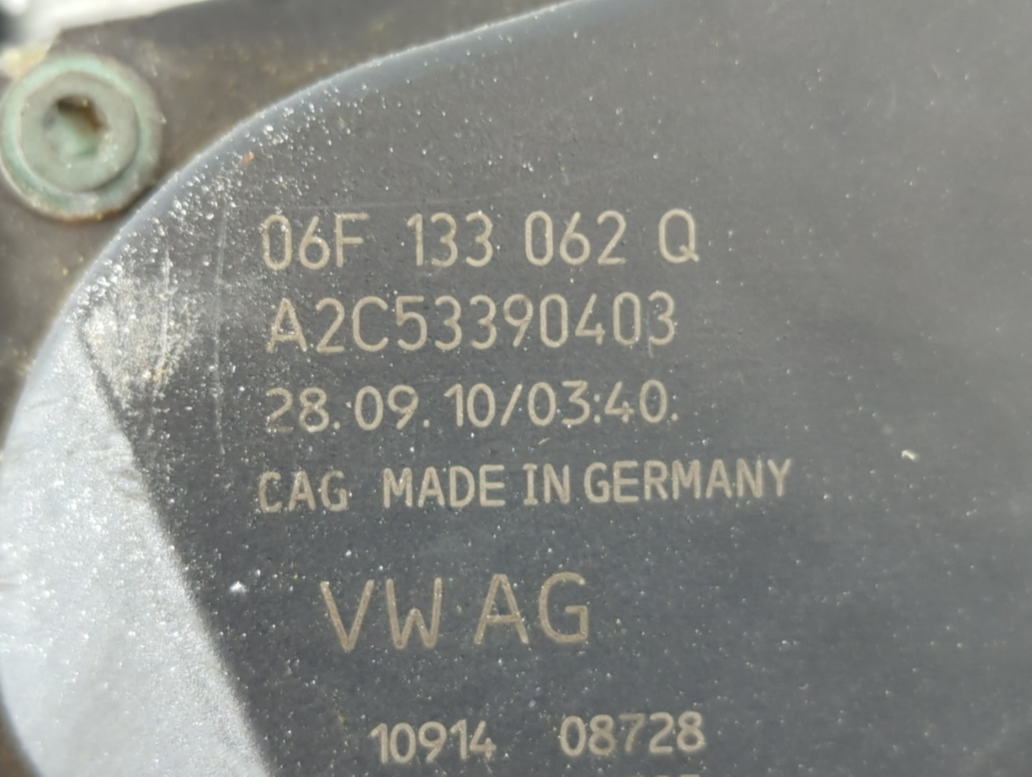 2009-2018 Volkswagen Tiguan Throttle Body P/N:A2C53390403 06F 133 062 Q Fits OEM Used Auto Parts - Oemusedautoparts1.com