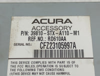 2012 Acura Mdx Radio AM FM Cd Player Receiver Replacement P/N:39810-stx-a110-m1 Fits OEM Used Auto Parts - Oemusedautoparts1