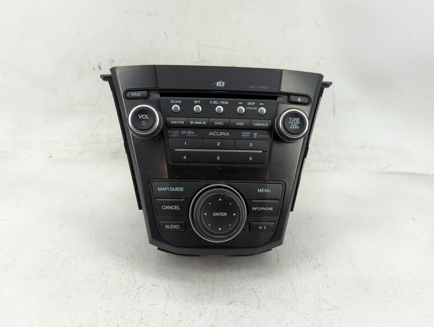 2010-2013 Acura Mdx Radio AM FM Cd Player Receiver Replacement P/N:39101-STX-A630-M1 Fits Fits 2010 2011 2012 2013 OEM Used 