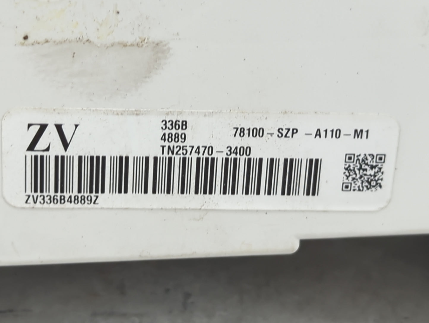 2012 Acura Rdx Instrument Cluster Speedometer Gauges P/N:78100-SZP-A110-M1 TN257470-3400 Fits OEM Used Auto Parts - Oemuseda