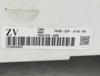 2012 Acura Rdx Instrument Cluster Speedometer Gauges P/N:78100-SZP-A110-M1 TN257470-3400 Fits OEM Used Auto Parts - Oemuseda