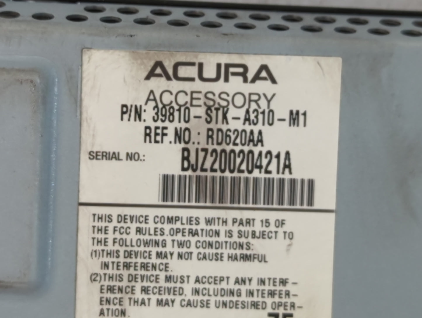 2010-2012 Acura Rdx Information Display Screen - Oemusedautoparts1.com