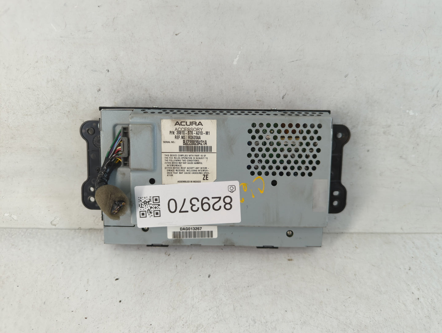 2010-2012 Acura Rdx Information Display Screen - Oemusedautoparts1.com