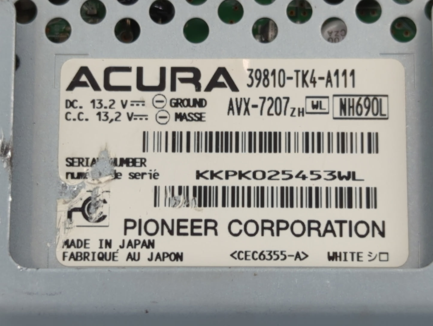 2012-2014 Acura Tl Information Display Screen - Oemusedautoparts1.com