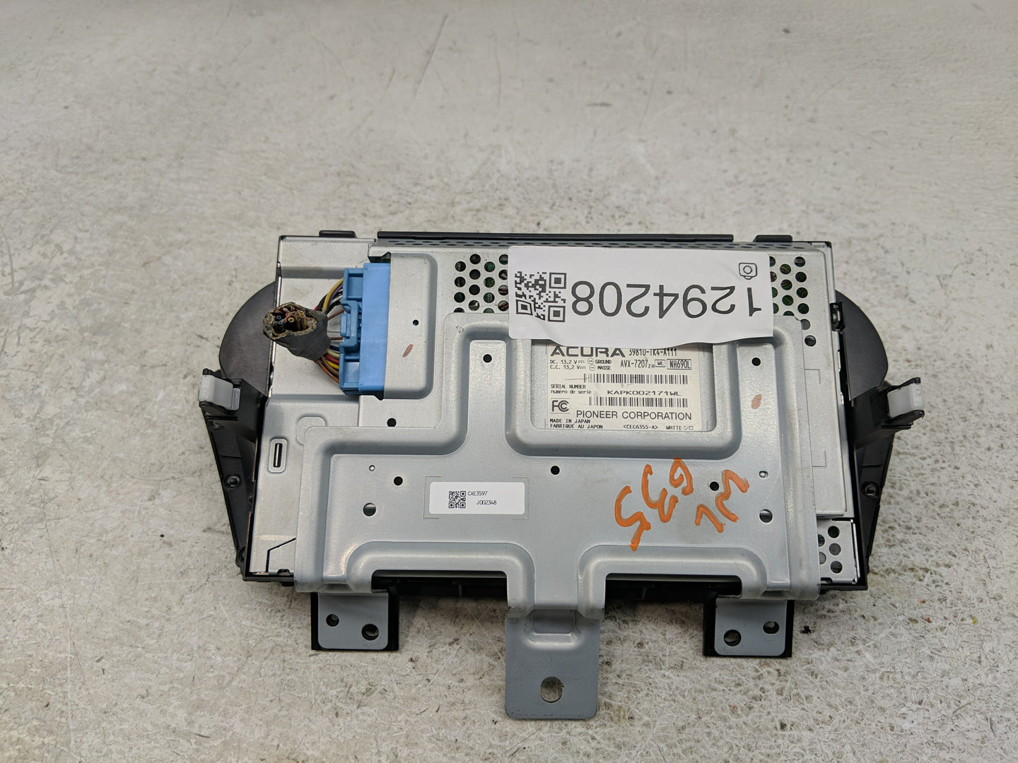 2012-2014 Acura Tl Information Display Screen - Oemusedautoparts1.com