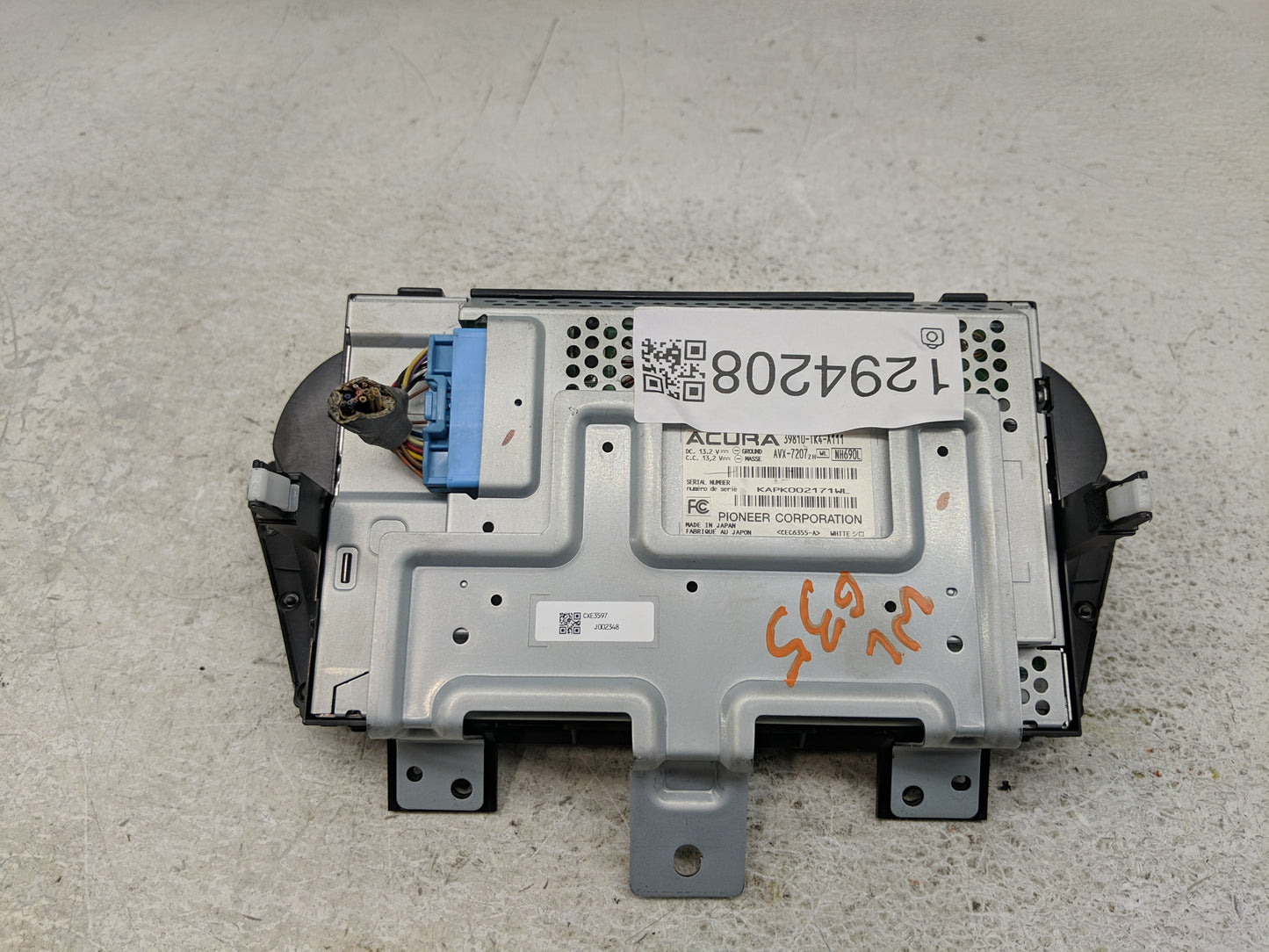 2012-2014 Acura Tl Information Display Screen - Oemusedautoparts1.com