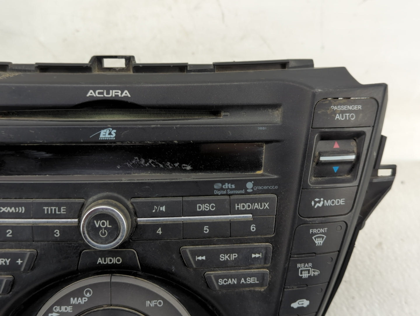 2012 Acura Tl Radio AM FM Cd Player Receiver Replacement P/N:39100-TK4-C310 Fits OEM Used Auto Parts - Oemusedautoparts1.com