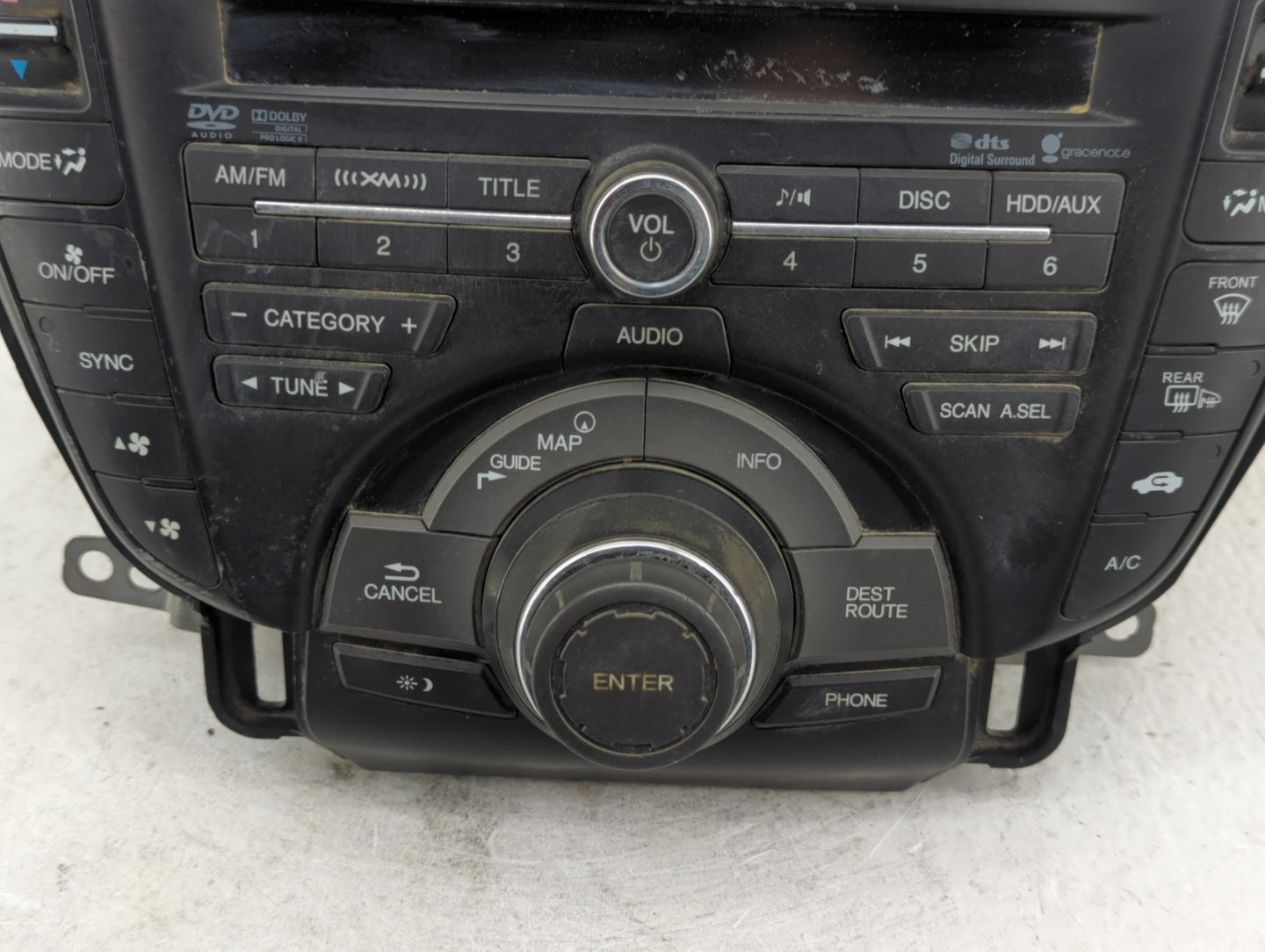 2012 Acura Tl Radio AM FM Cd Player Receiver Replacement P/N:39100-TK4-C310 Fits OEM Used Auto Parts - Oemusedautoparts1.com