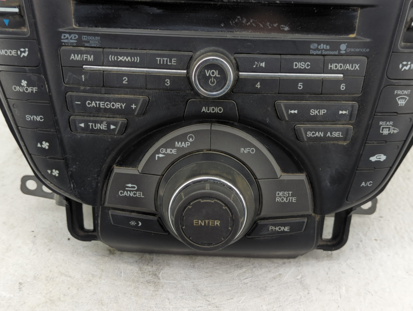 2012 Acura Tl Radio AM FM Cd Player Receiver Replacement P/N:39100-TK4-C310 Fits OEM Used Auto Parts - Oemusedautoparts1.com