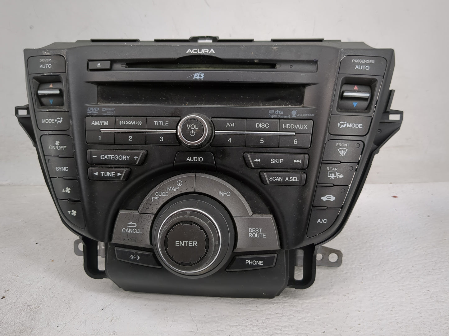 2012 Acura Tl Radio AM FM Cd Player Receiver Replacement P/N:39100-TK4-A310 Fits OEM Used Auto Parts - Oemusedautoparts1.com