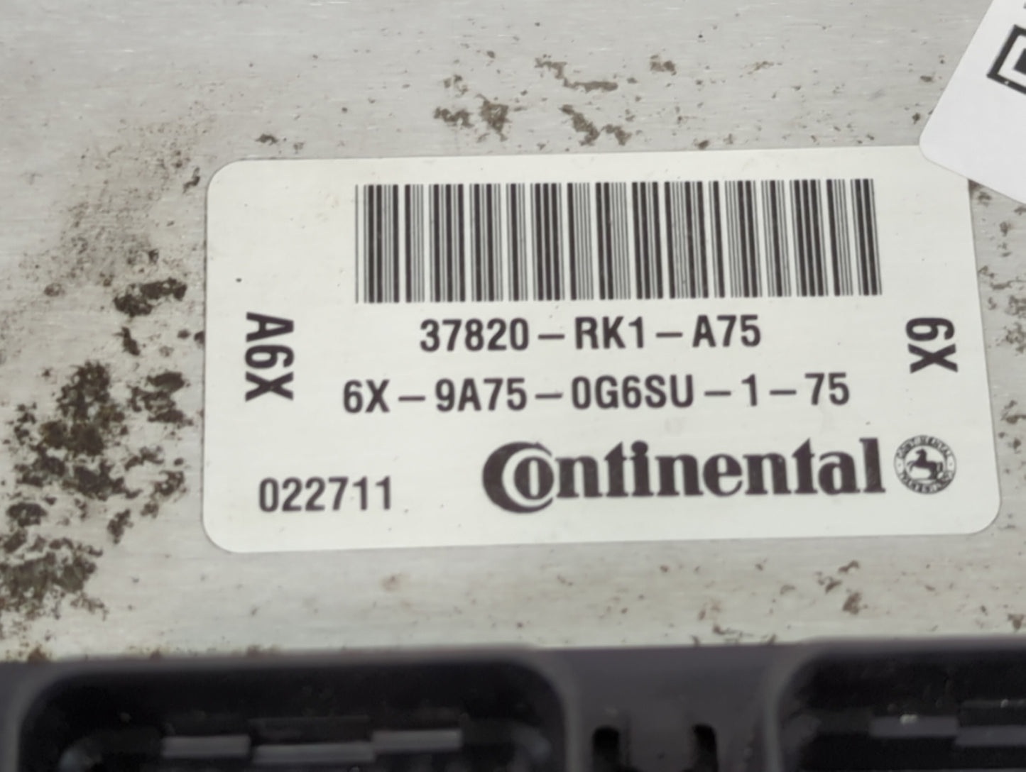 2012 Acura Tl PCM Engine Control Computer ECU ECM PCU OEM P/N:37820-RK1-A75 6X-9A75-0G6SU-1-75 Fits OEM Used Auto Parts - Oe