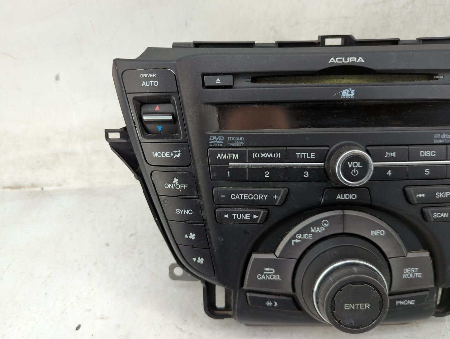 2012 Acura Tl Radio AM FM Cd Player Receiver Replacement P/N:39100-TK4-A310 Fits OEM Used Auto Parts - Oemusedautoparts1.com