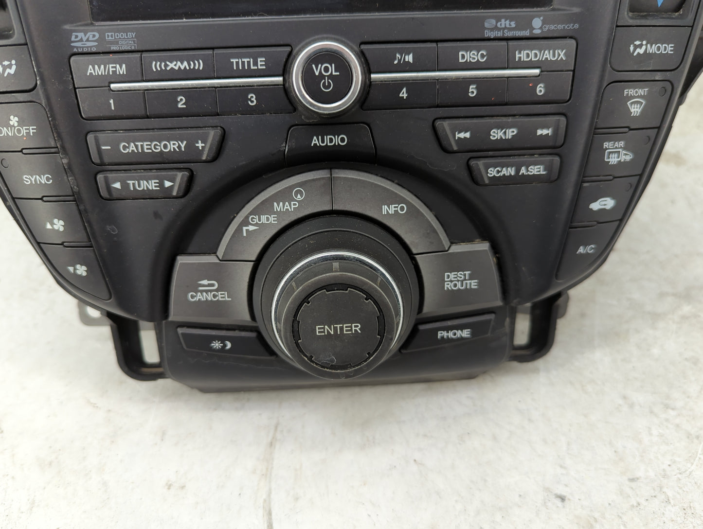 2012 Acura Tl Radio AM FM Cd Player Receiver Replacement P/N:39100-TK4-A310 Fits OEM Used Auto Parts - Oemusedautoparts1.com