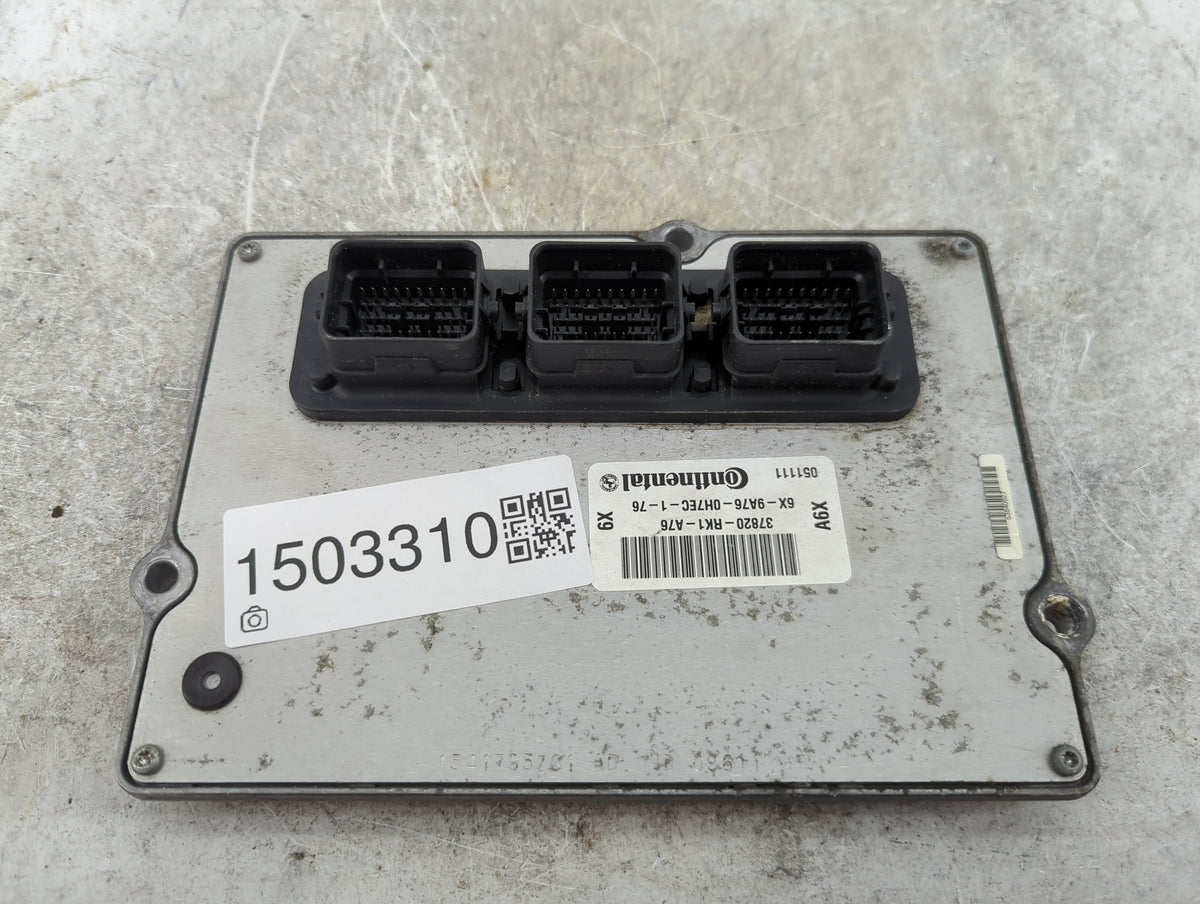2012 Acura Tl PCM Engine Control Computer ECU ECM PCU OEM P/N:37820-RK1-A76 6X-9A76-0H7EC-1-76 Fits OEM Used Auto Parts - Oe