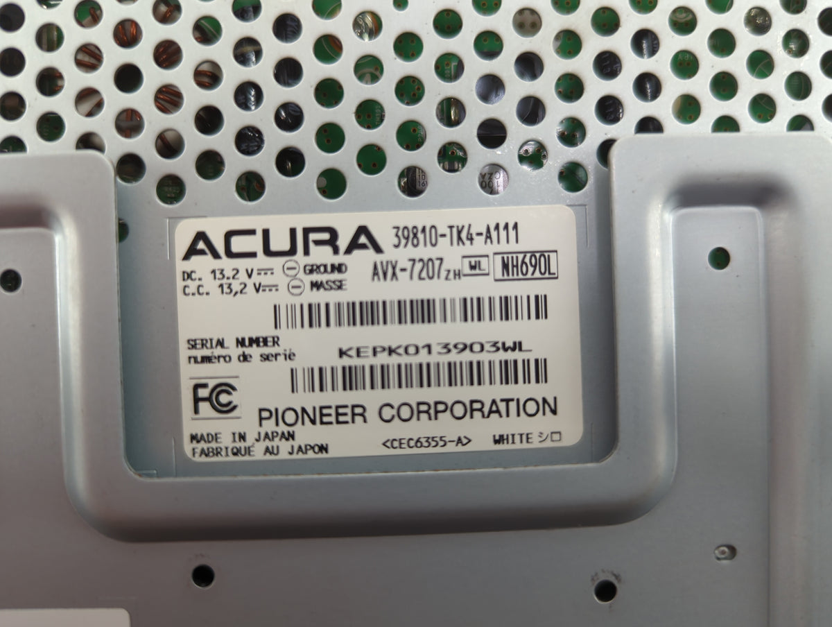 2012-2014 Acura Tl Information Radio Display Screen Black - Oemusedautoparts1.com