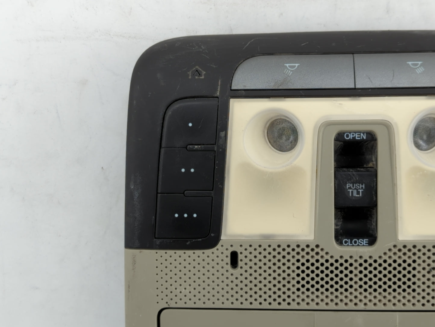 2009-2014 Acura Tl Overhead Console W/rear Climate Control Beige - Oemusedautoparts1.com