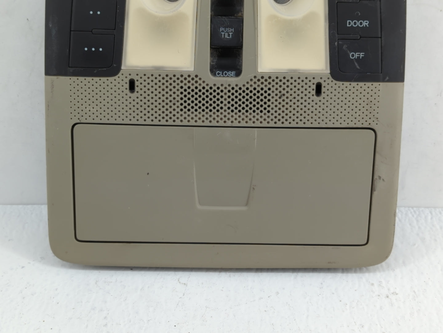 2009-2014 Acura Tl Overhead Console W/rear Climate Control Beige - Oemusedautoparts1.com