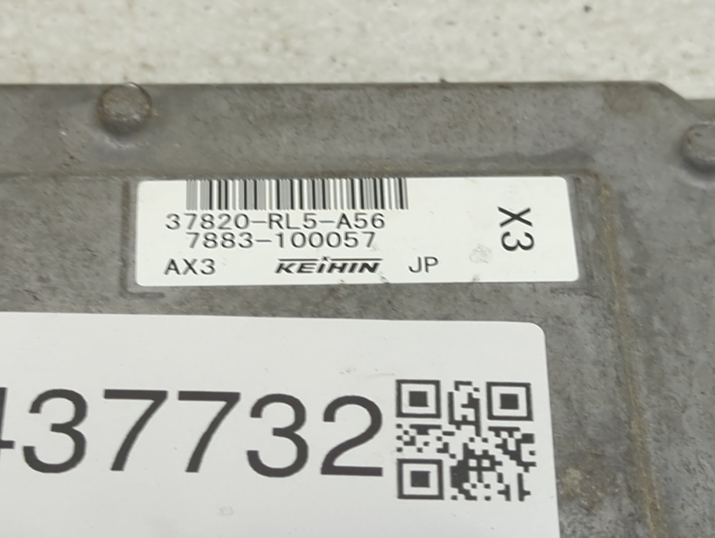 2009-2014 Acura Tsx PCM Engine Control Computer ECU ECM PCU OEM P/N:37820-RL5-A56 7883-100057 Fits OEM Used Auto Parts - Oem