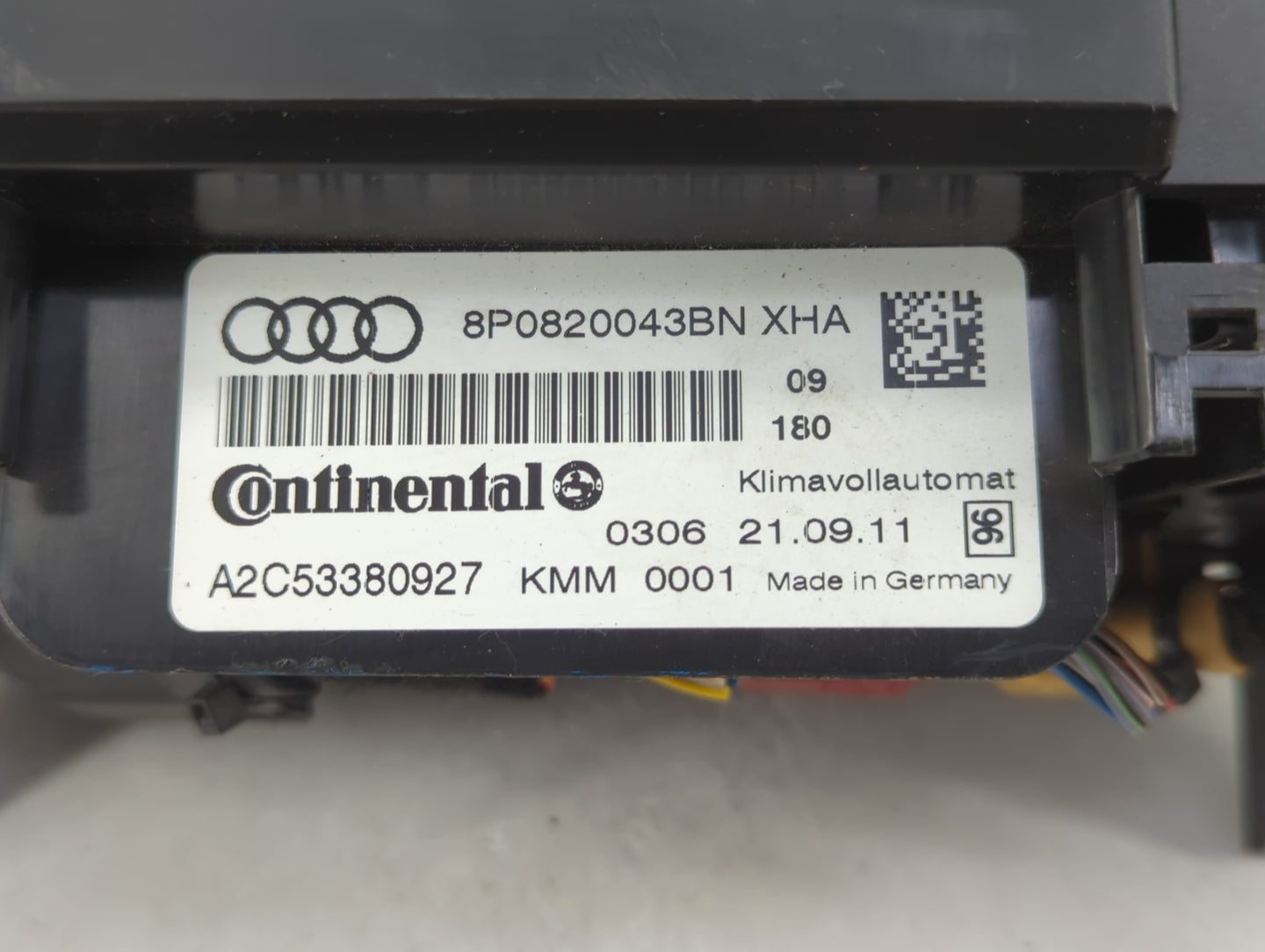 2010-2013 Audi A3 Climate Control Module Temperature AC/Heater Replacement P/N:8P0820043BN A2C53380927 Fits OEM Used Auto Pa