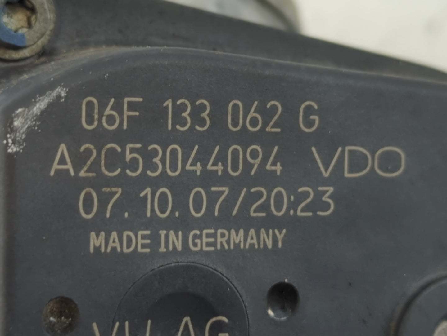 2006-2018 Audi A3 Throttle Body P/N:06F 133 062 G Fits OEM Used Auto Parts - Oemusedautoparts1.com