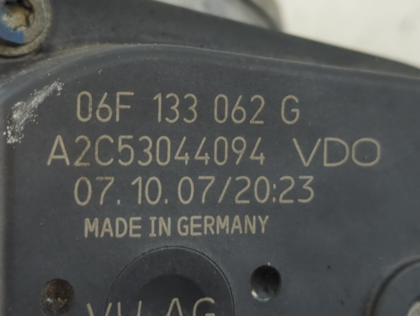 2006-2018 Audi A3 Throttle Body P/N:06F 133 062 G Fits OEM Used Auto Parts - Oemusedautoparts1.com