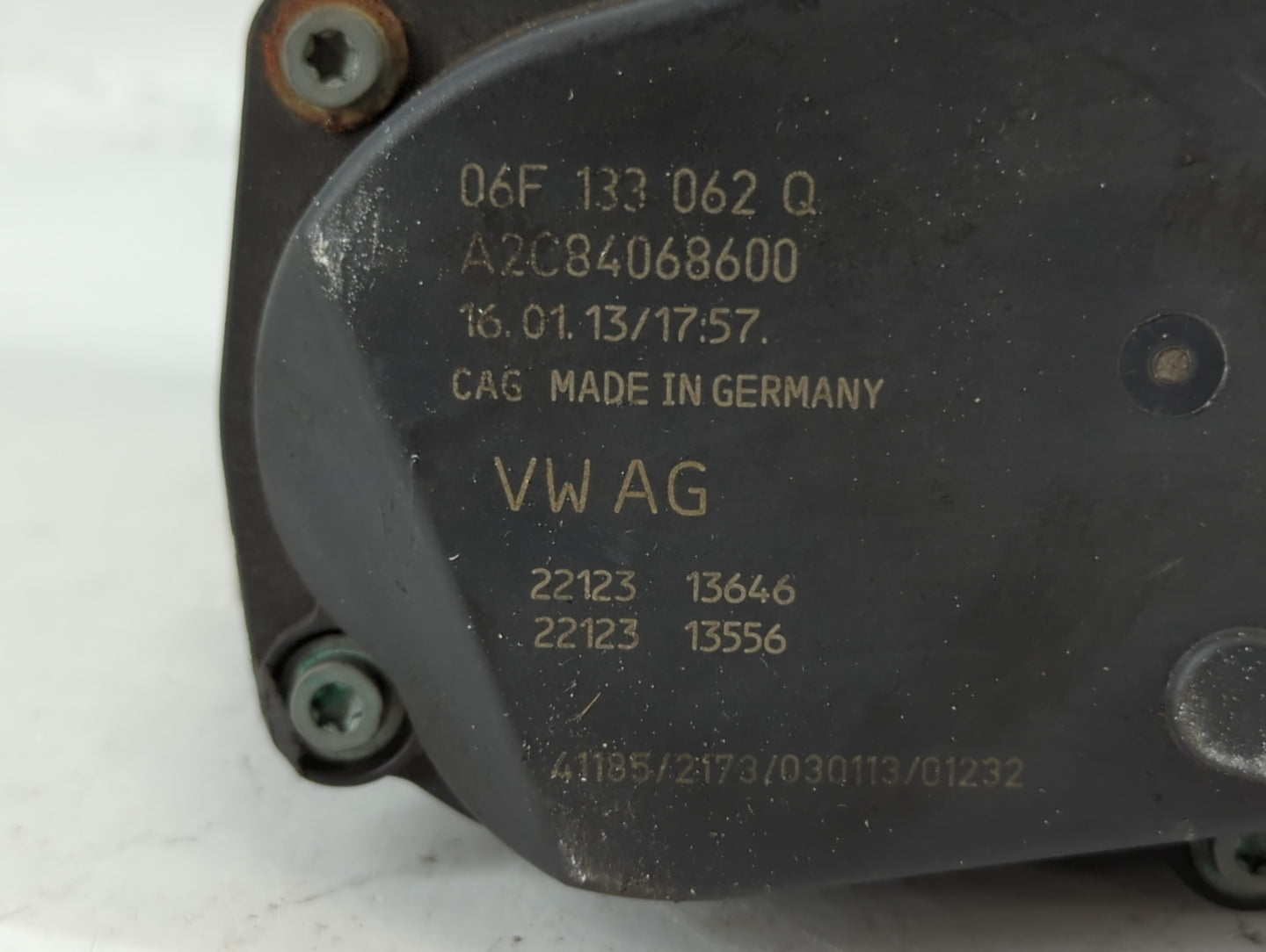 2006-2018 Audi A3 Throttle Body P/N:A2C84068600 06F 133 062 Q Fits OEM Used Auto Parts - Oemusedautoparts1.com