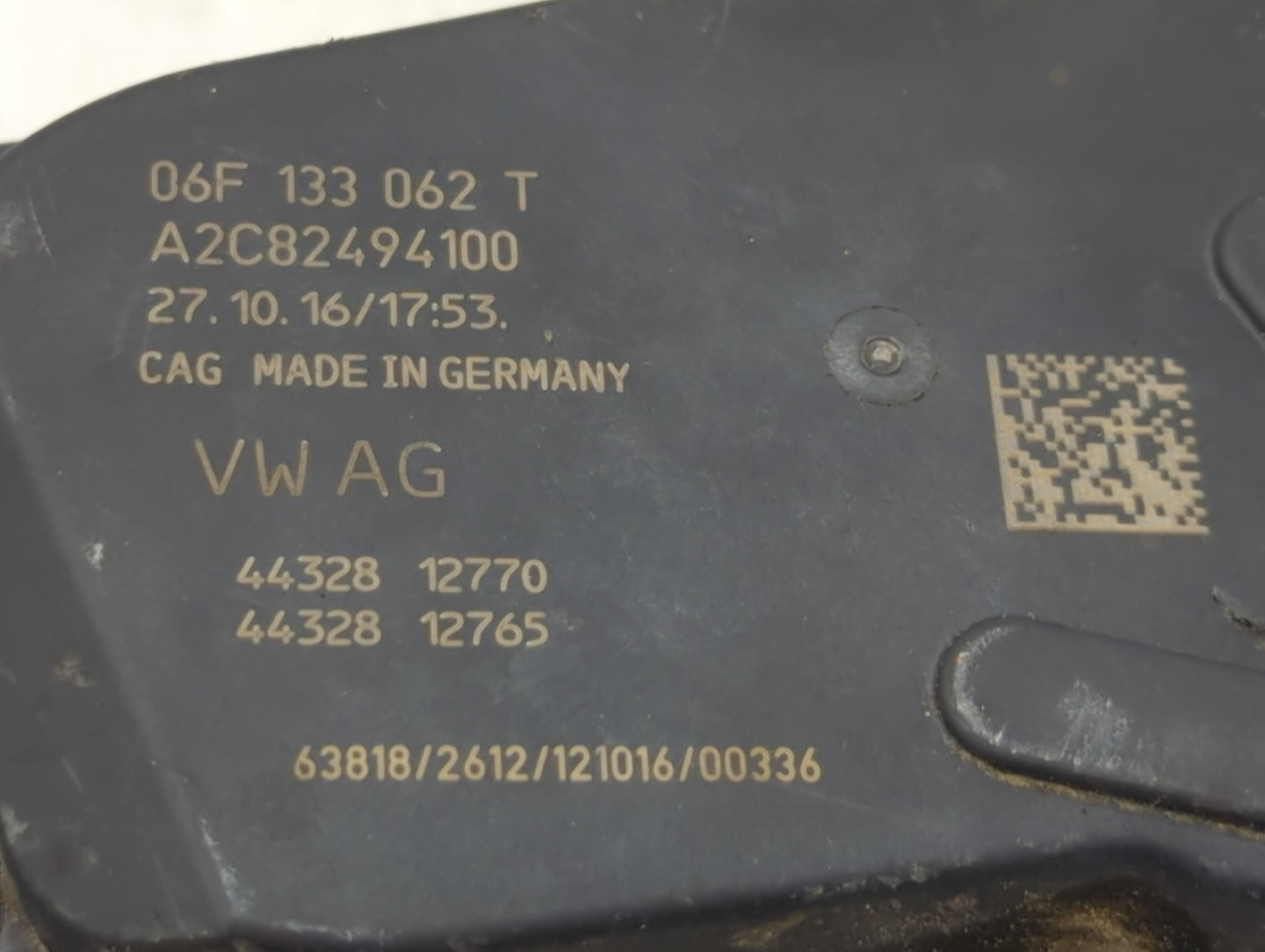 2006-2018 Audi A3 Throttle Body P/N:A2C53390403 06F 133 062 Q Fits OEM Used Auto Parts - Oemusedautoparts1.com