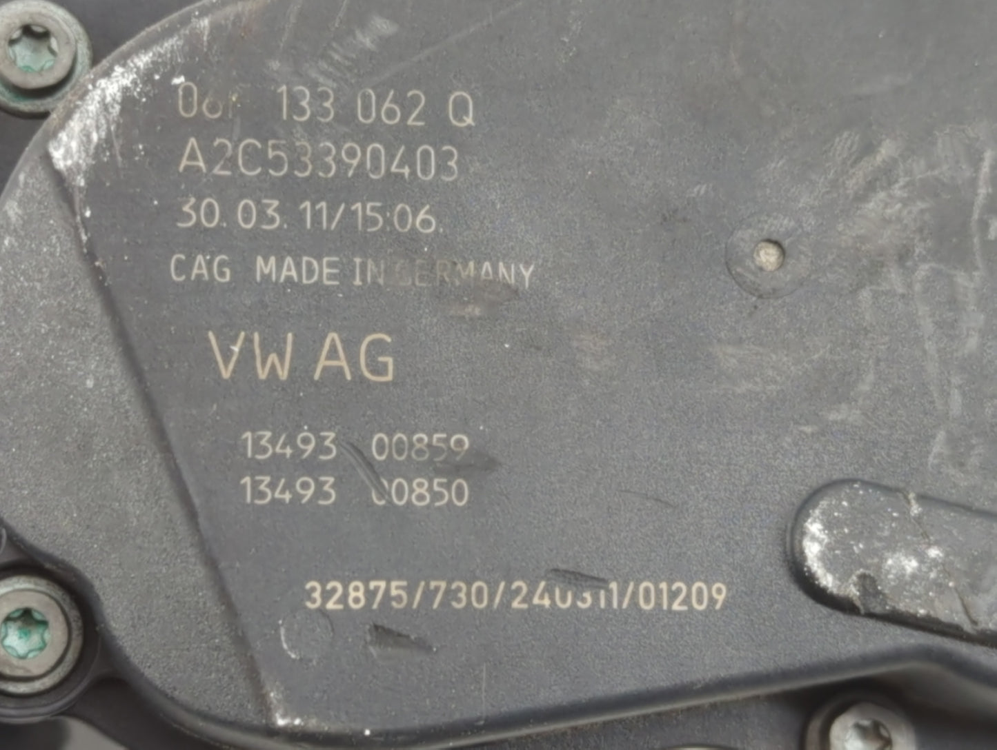 2006-2018 Audi A3 Throttle Body P/N:A2C53390403 06F 133 062 Q Fits OEM Used Auto Parts - Oemusedautoparts1.com