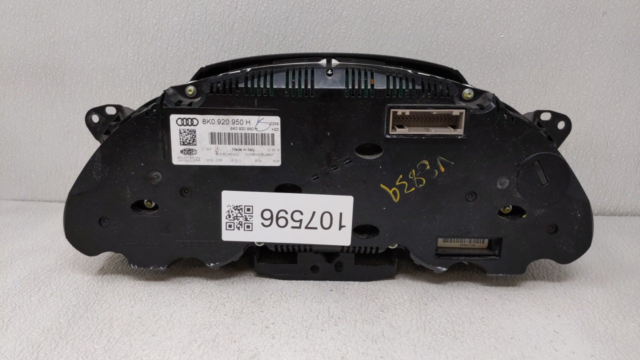 2010-2012 Audi A4 Instrument Cluster Speedometer Gauges P/N:8K0920950H 8K0 920 950 E Fits Fits 2010 2011 2012 OEM Used Auto 