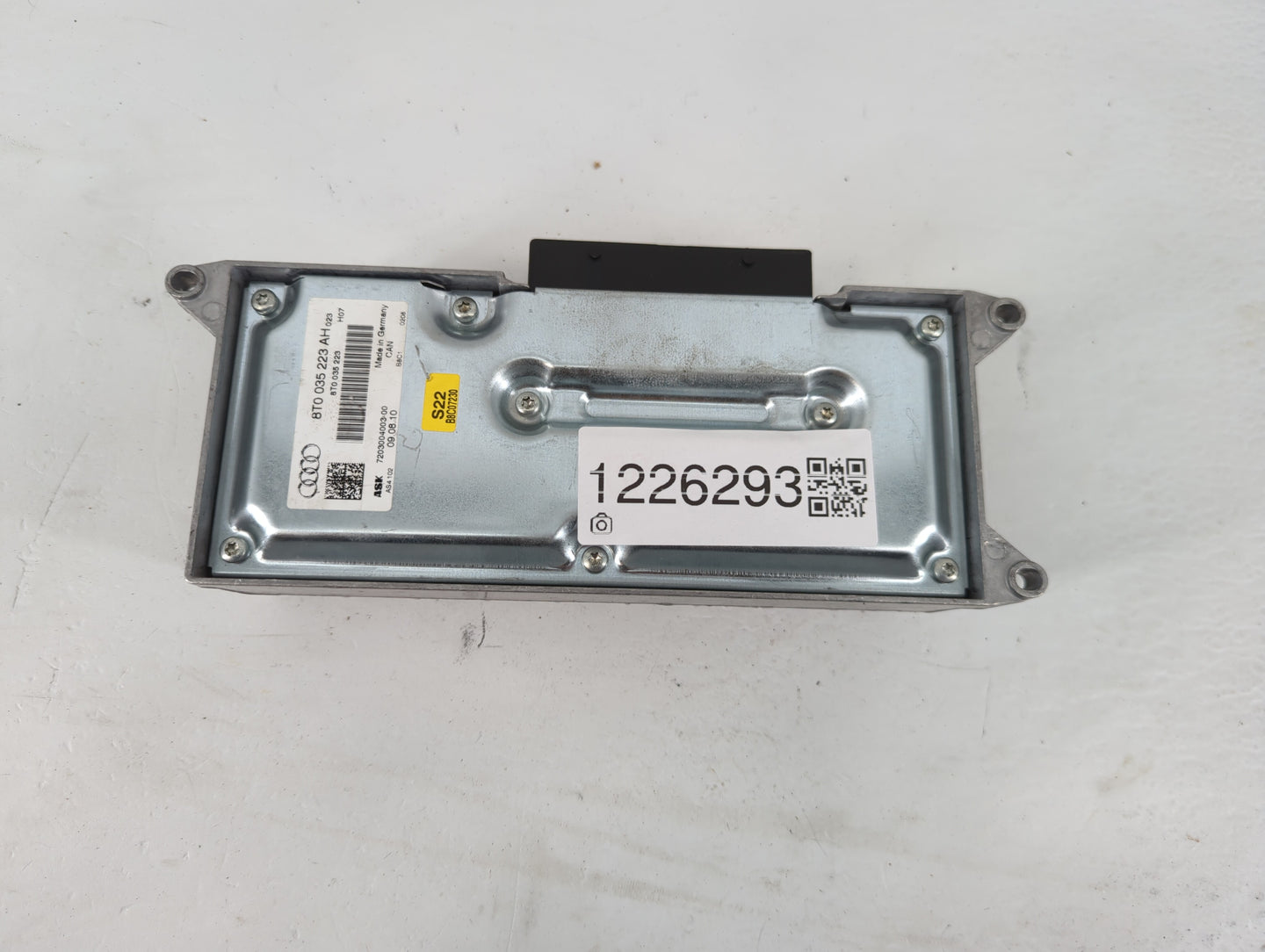 2012 Audi A4 PCM Engine Control Computer ECU ECM PCU OEM P/N:8T0 035 223 AH Fits OEM Used Auto Parts - Oemusedautoparts1.com