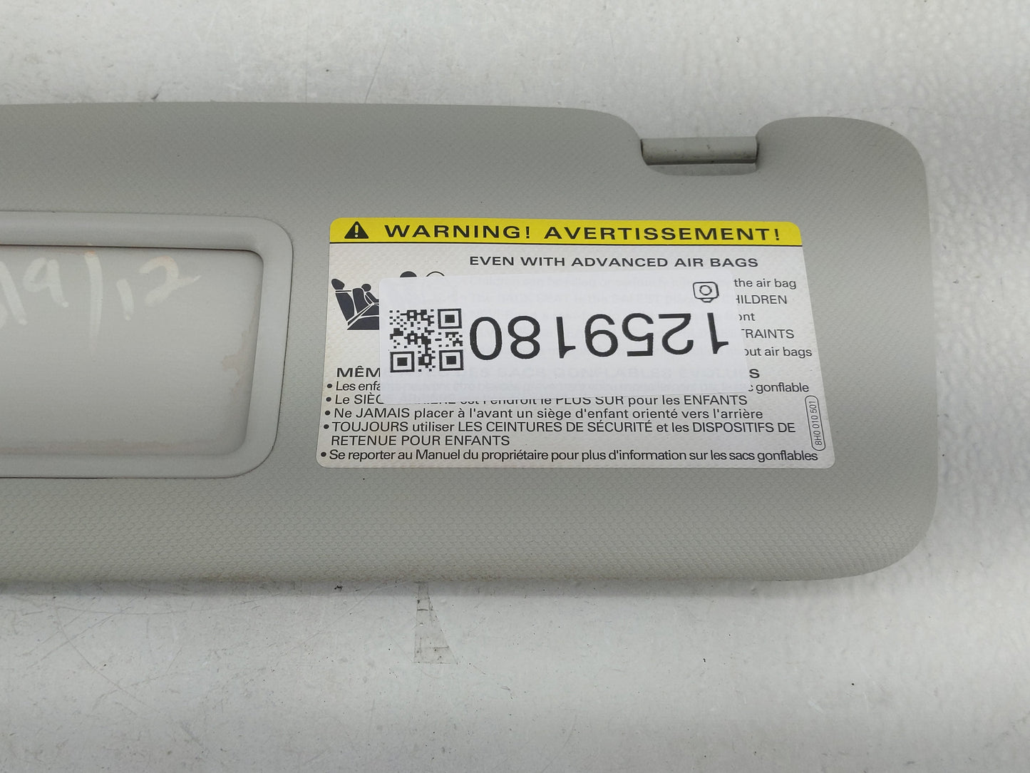 2009-2012 Audi A4 Sun Visor Shade Replacement Driver Left Mirror Fits Fits 2009 2010 2011 2012 OEM Used Auto Parts - Oemused