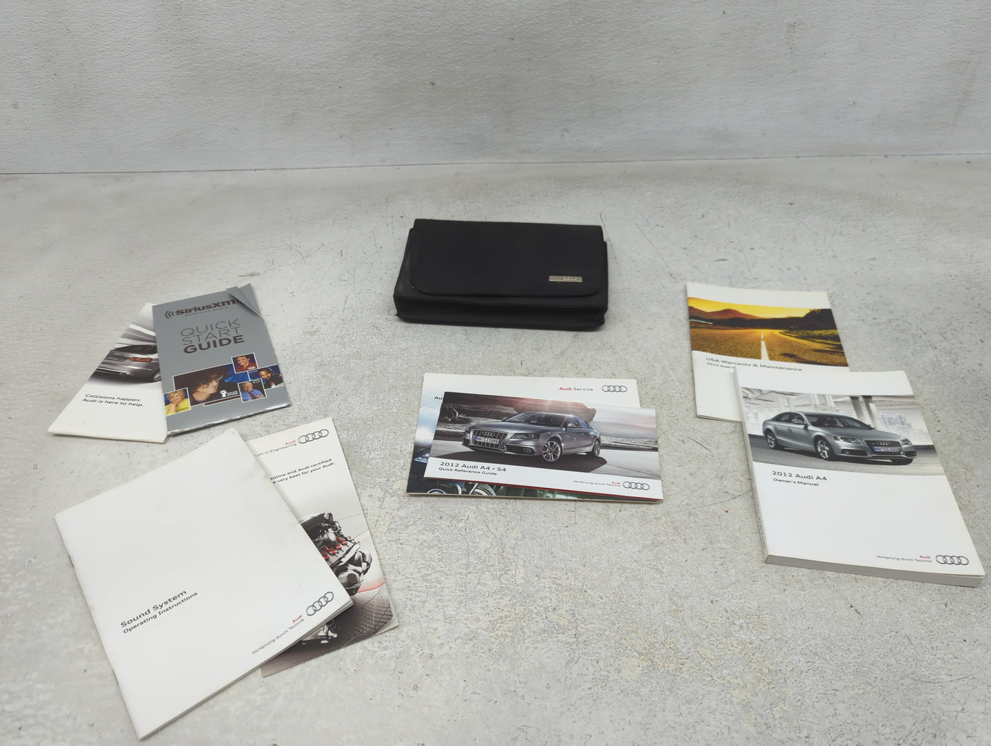 2012 Audi A4 Owners Manual Book Guide P/N:125618K223 OEM Used Auto Parts - Oemusedautoparts1.com