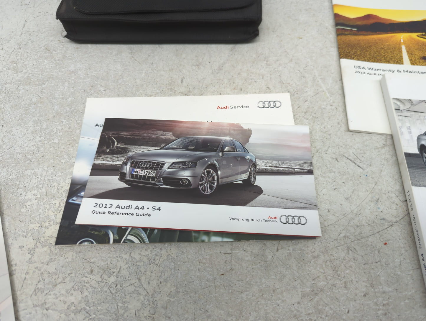 2012 Audi A4 Owners Manual Book Guide P/N:125618K223 OEM Used Auto Parts - Oemusedautoparts1.com