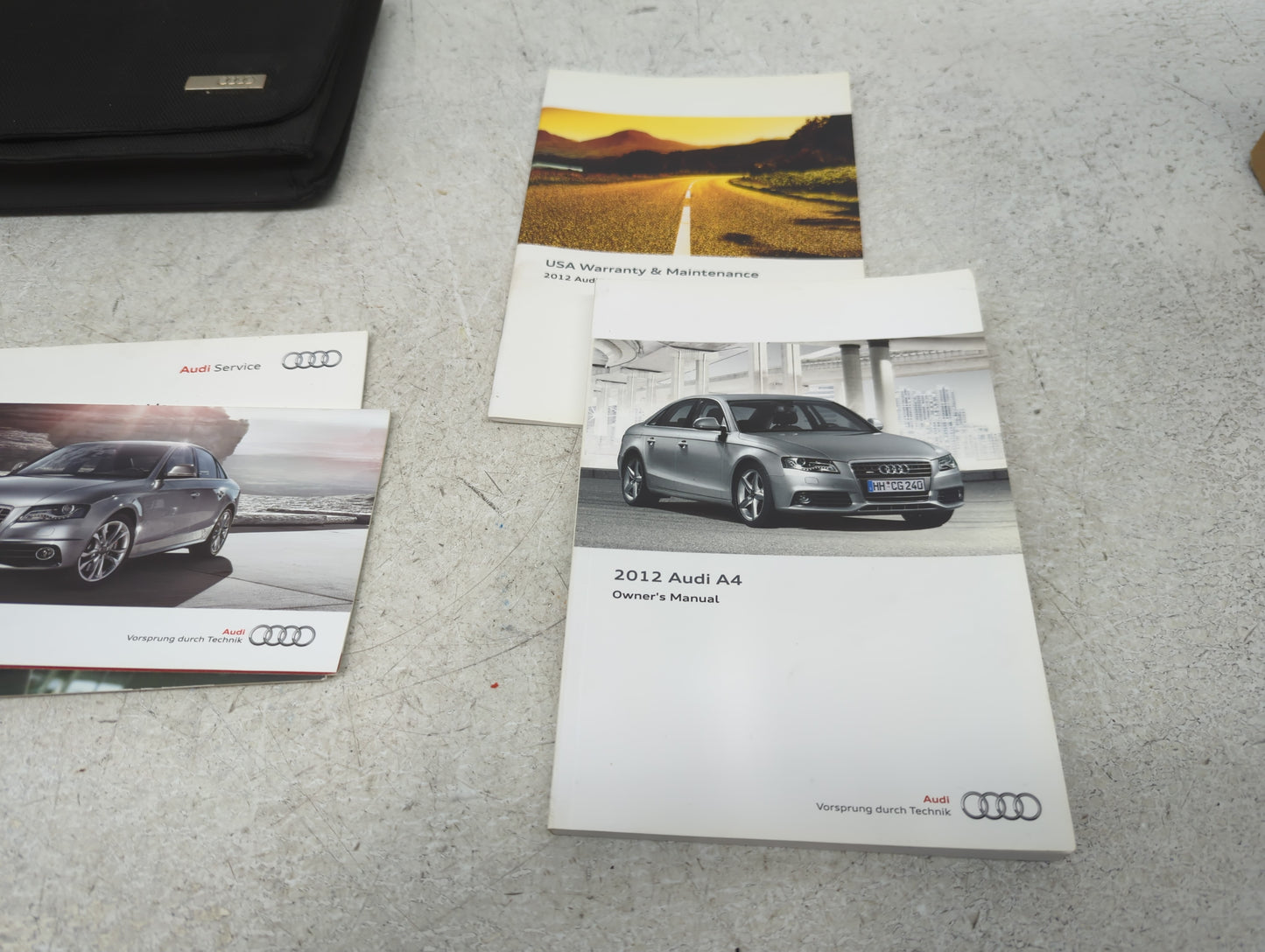 2012 Audi A4 Owners Manual Book Guide P/N:125618K223 OEM Used Auto Parts - Oemusedautoparts1.com